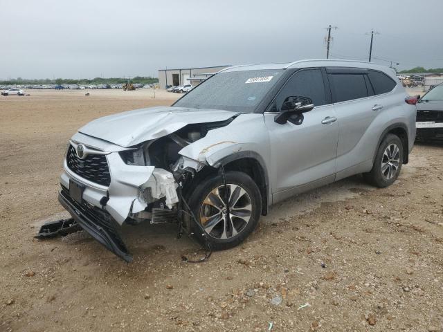 5TDGZRAH9MS031523 - 2021 TOYOTA HIGHLANDER XLE SILVER photo 1