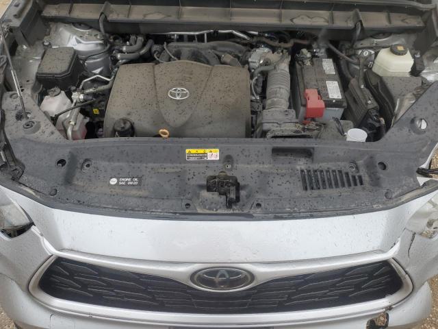 5TDGZRAH9MS031523 - 2021 TOYOTA HIGHLANDER XLE SILVER photo 12