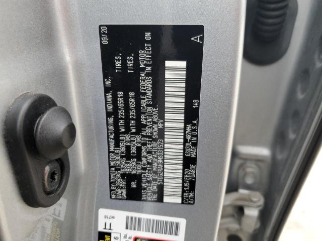 5TDGZRAH9MS031523 - 2021 TOYOTA HIGHLANDER XLE SILVER photo 14