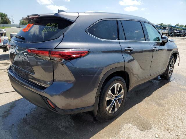 5TDHZRBH1MS156146 - 2021 TOYOTA HIGHLANDER XLE 灰色 照片 3
