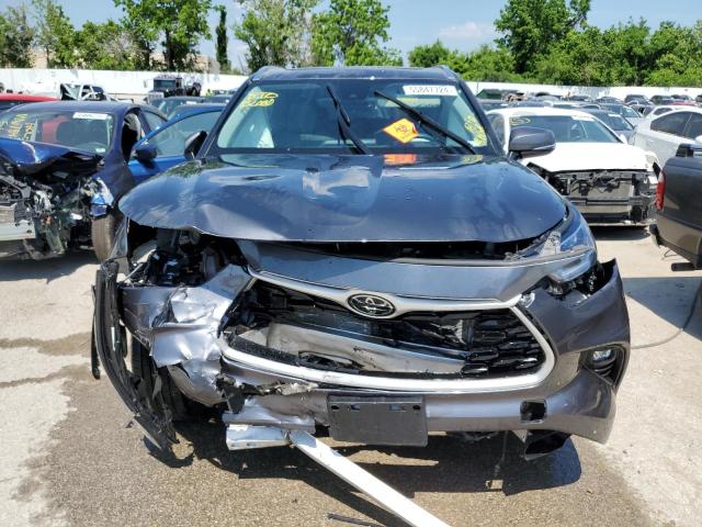 5TDHZRBH1MS156146 - 2021 TOYOTA HIGHLANDER XLE 灰色 照片 5