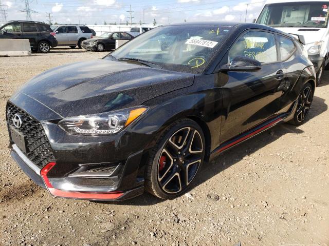 KMHT36AH8MU008756 - 2021 HYUNDAI VELOSTER N BLACK photo 2