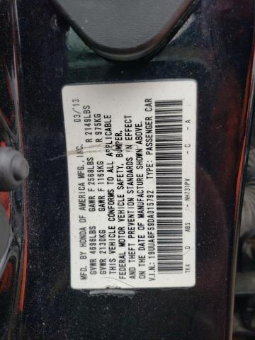 19UUA8F59DA015792 - 2013 ACURA TL TECH BLACK photo 13
