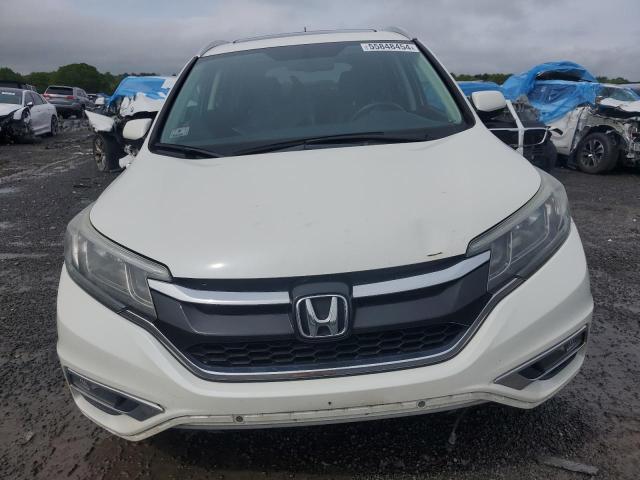 5J6RM4H78GL138389 - 2016 HONDA CR-V EXL WHITE photo 5