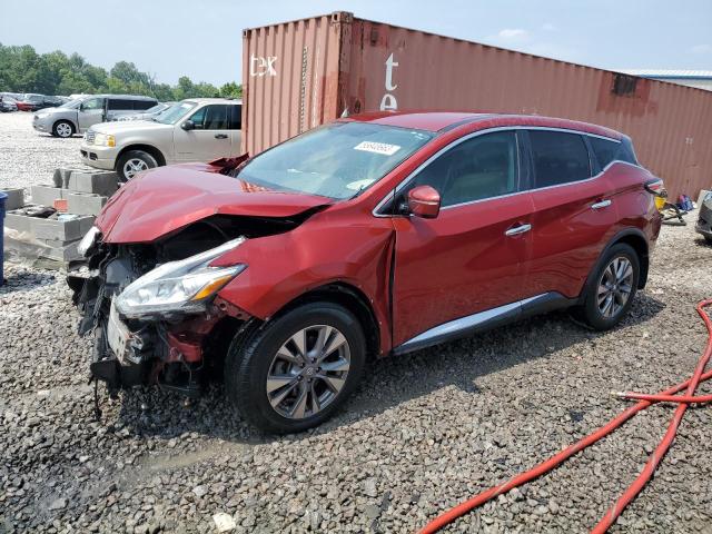 5N1AZ2MG5FN224093 - 2015 NISSAN MURANO S RED photo 1