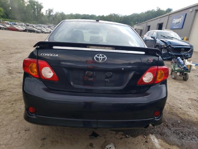 2T1BU4EE4AC330353 - 2010 TOYOTA COROLLA XL BASE BLACK photo 6