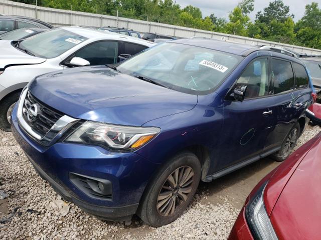 5N1DR2MN5HC689256 - 2017 NISSAN PATHFINDER S BLUE photo 1