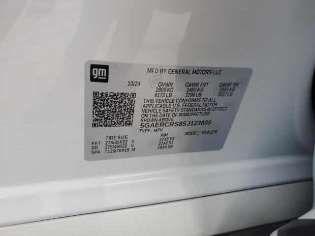 5GAERCRS8SJ123805 - 2025 BUICK ENCLAVE AVENIR WHITE photo 13