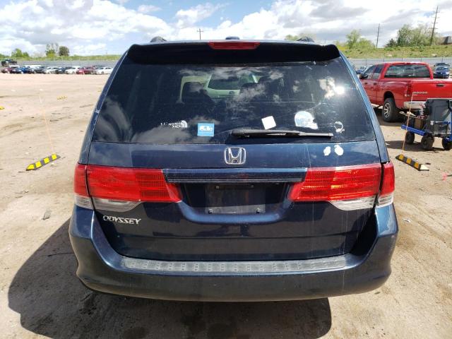 5FNRL38639B409424 - 2009 HONDA ODYSSEY EXL BLUE photo 6