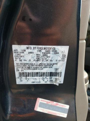 1FMCU59329KB19340 - 2009 FORD ESCAPE HYBRID BLUE photo 12