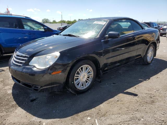 1C3LC45K28N634077 - 2008 CHRYSLER SEBRING BLACK photo 1