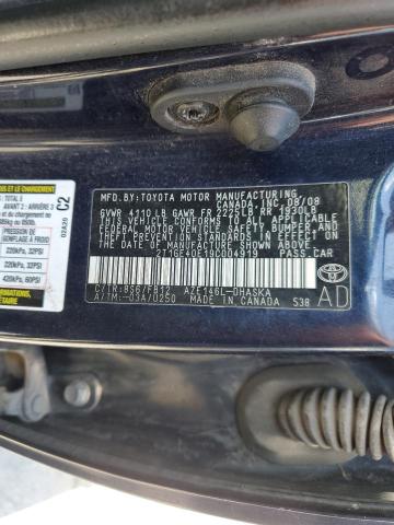 2T1GE40E19C004919 - 2009 TOYOTA COROLLA MA XRS BLUE photo 12