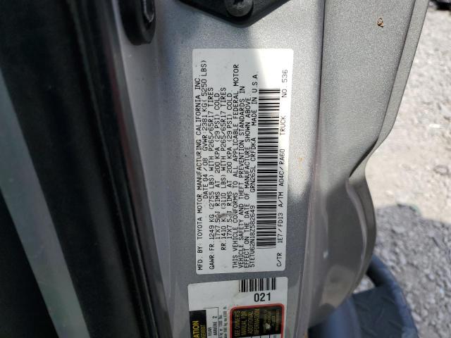 5TETU62N18Z582649 - 2008 TOYOTA TACOMA PRERUNNER ACCESS CAB SILVER photo 12