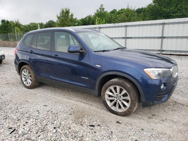 5UXWX9C58H0T04642 - 2017 BMW X3 XDRIVE28I BLUE photo 4