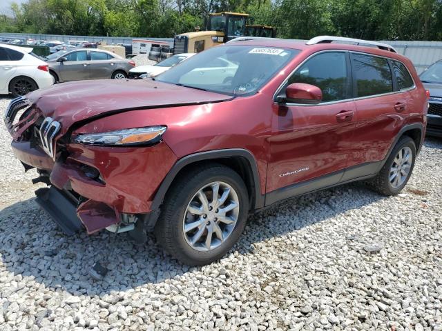 1C4PJMDS3HD226178 - 2017 JEEP CHEROKEE LIMITED RED photo 1