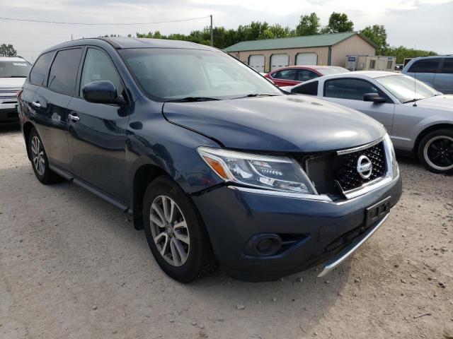 5N1AR2MMXEC616034 - 2014 NISSAN PATHFINDER S BLUE photo 4