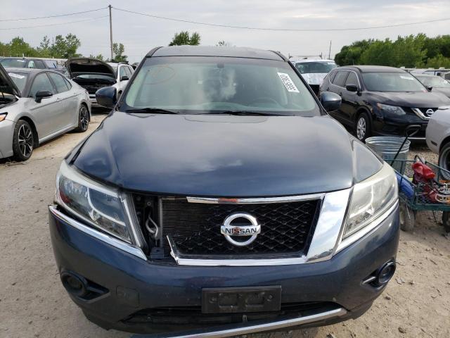 5N1AR2MMXEC616034 - 2014 NISSAN PATHFINDER S BLUE photo 5