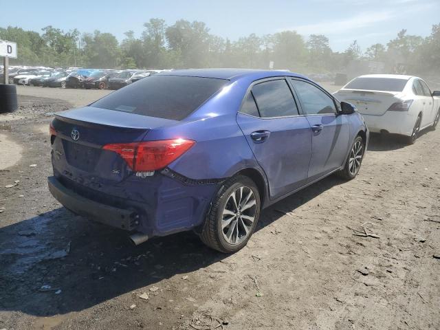 5YFBURHE5KP869686 - 2019 TOYOTA COROLLA L BLUE photo 3