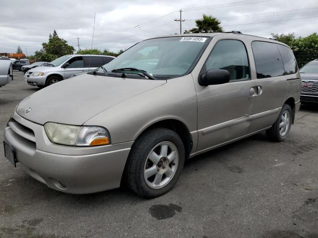 4N2ZN15T72D809831 - 2002 NISSAN QUEST GXE BEIGE photo 1