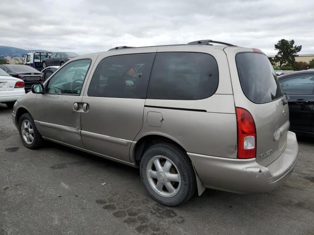 4N2ZN15T72D809831 - 2002 NISSAN QUEST GXE BEIGE photo 2