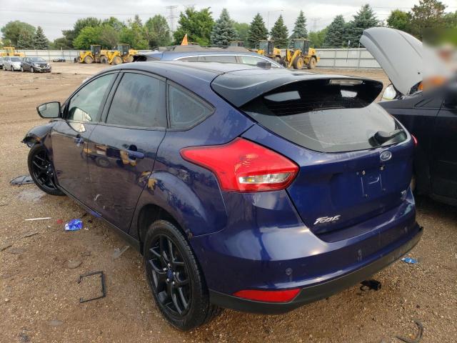 1FADP3M28HL207360 - 2017 FORD FOCUS SEL BLUE photo 2