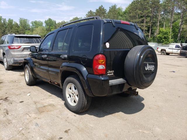 1J4GL58K33W502487 - 2003 JEEP LIBERTY LIMITED BLACK photo 2