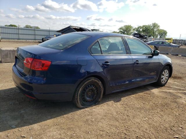 3VW2K7AJ9DM275126 - 2013 VOLKSWAGEN JETTA BASE أزرق صورة 3