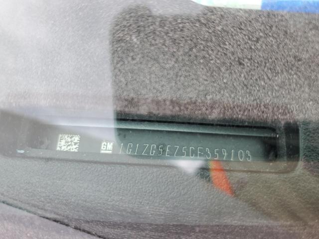 1G1ZG5E75CF359103 - 2012 CHEVROLET MALIBU LTZ ვერცხლისფერი ფოტო 12