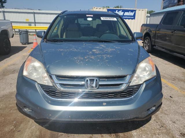 JHLRE4H75BC027541 - 2011 HONDA CR-V EXL BLUE photo 5