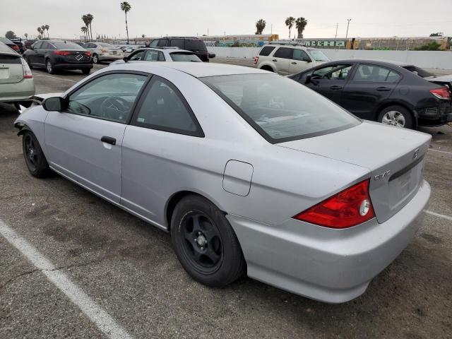 1HGEM22164L061063 - 2004 HONDA CIVIC DX VP SILVER photo 2