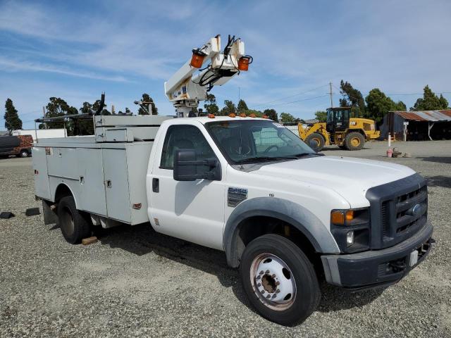 1FD4F46Y38EA84314 - 2008 FORD F450 SUPER DUTY WHITE photo 4