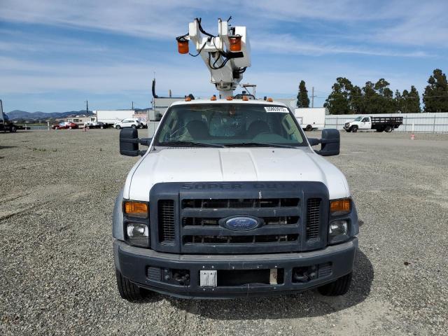 1FD4F46Y38EA84314 - 2008 FORD F450 SUPER DUTY WHITE photo 5