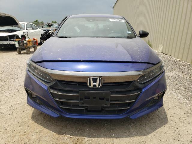 1HGCV1F35NA121454 - 2022 HONDA ACCORD SPORT BLUE photo 5