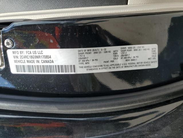 2C4RC1BG9NR170854 - 2022 CHRYSLER PACIFICA TOURING L 黑色 照片 13