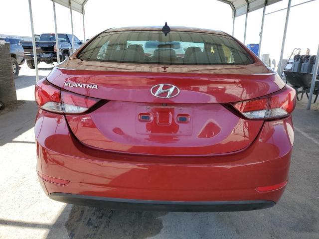 KMHDH4AE4FU452798 - 2015 HYUNDAI ELANTRA SE RED photo 6