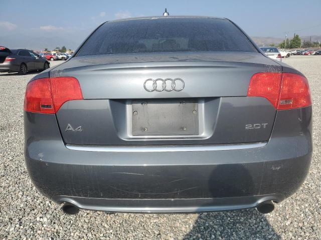 WAUAF78E08A145750 - 2008 AUDI A4 2.0T GRAY photo 6