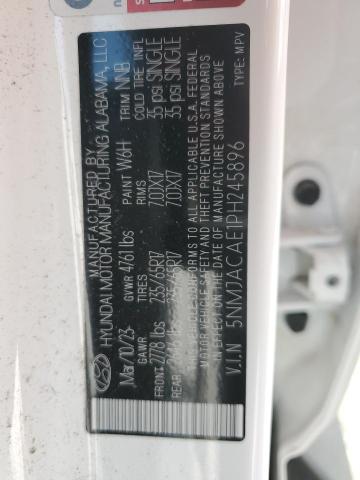 5NMJACAE1PH245896 - 2023 HYUNDAI TUCSON SE WHITE photo 13