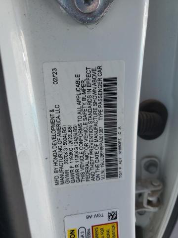19UUB6F69PA001387 - 2023 ACURA TLX ADVANCE WHITE photo 12