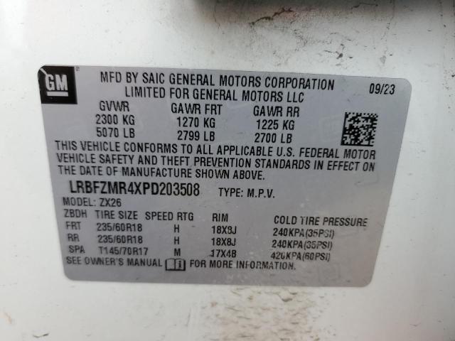 LRBFZMR4XPD203508 - 2023 BUICK ENVISION PREFERRED WHITE photo 13