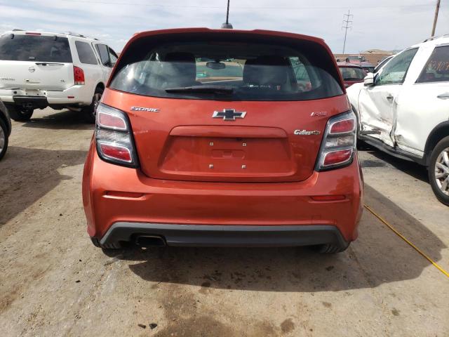 1G1JD6SB8L4105692 - 2020 CHEVROLET SONIC LT ORANGE photo 6