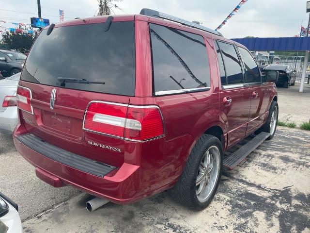 5LMFU27507LJ17476 - 2007 LINCOLN NAVIGATOR RED photo 4