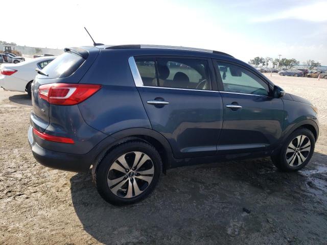 KNDPC3A23B7077351 - 2011 KIA SPORTAGE EX BLUE photo 3