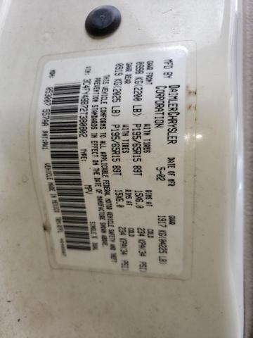 3C4FY48B72T380802 - 2002 CHRYSLER PT CRUISER CLASSIC 白色 照片 12