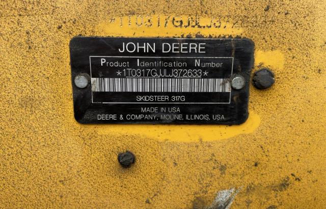 1T0317GJJLJ372633 - 2020 JOHN DEERE OTHER YELLOW photo 10