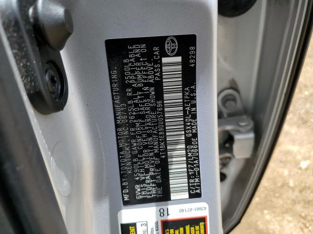 4T1BK1EB9DU057696 - 2013 TOYOTA AVALON BASE 银色 照片 12