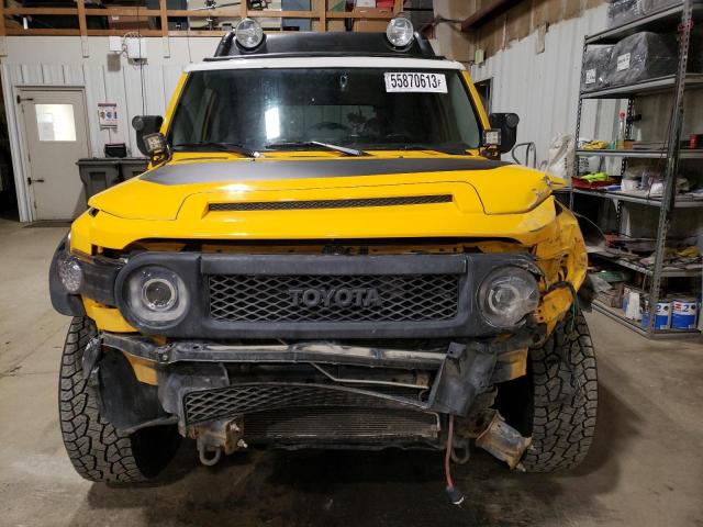 JTEBU11F570014679 - 2007 TOYOTA FJ CRUISER YELLOW photo 5