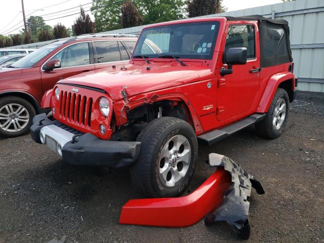 1C4GJWBG2FL534990 - 2015 JEEP WRANGLER SAHARA RED photo 1