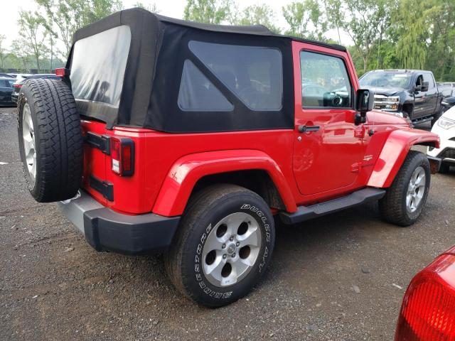 1C4GJWBG2FL534990 - 2015 JEEP WRANGLER SAHARA RED photo 3