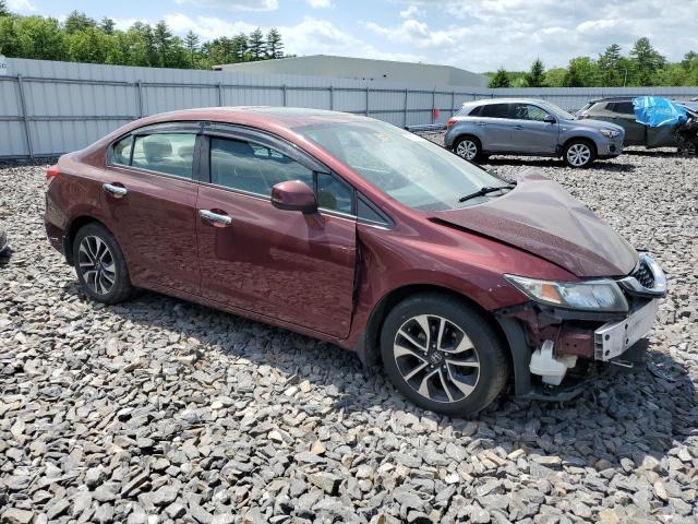 2HGFB2F93DH545845 - 2013 HONDA CIVIC EXL მუქწითელი ფოტო 4