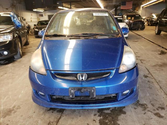 JHMGD38677S000457 - 2007 HONDA FIT S 蓝色 照片 5